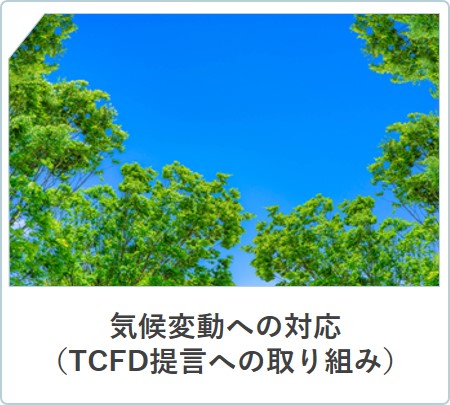 画像：気候変動への対応（TCFD提言への取り組み）